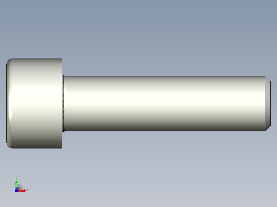 螺钉-DIN_912-M8x30.stp前视图