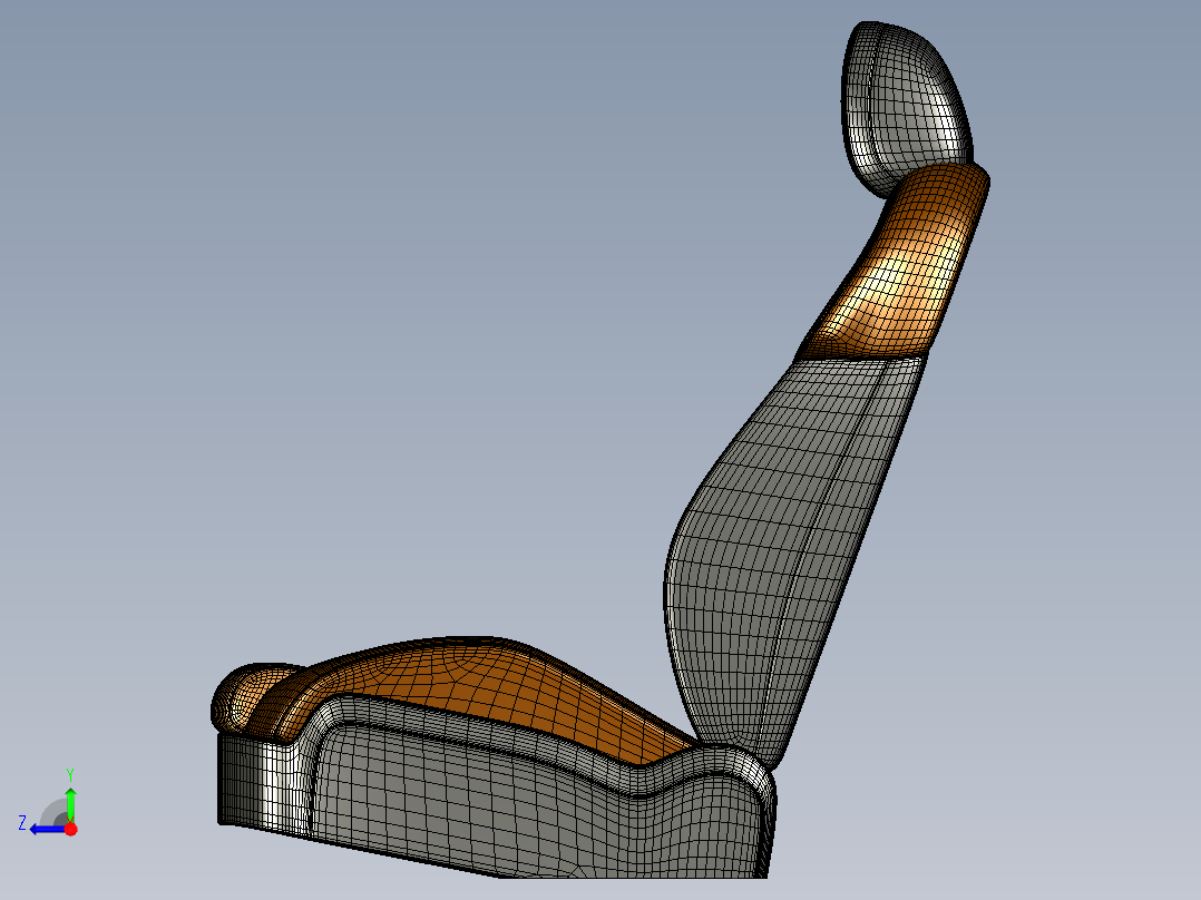 汽车座椅右视图