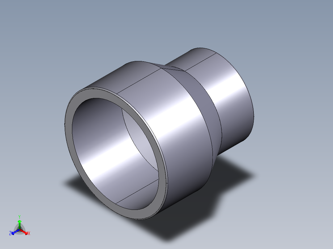 22MRIV (A) 减速器：溶剂焊接双插座正等轴测图