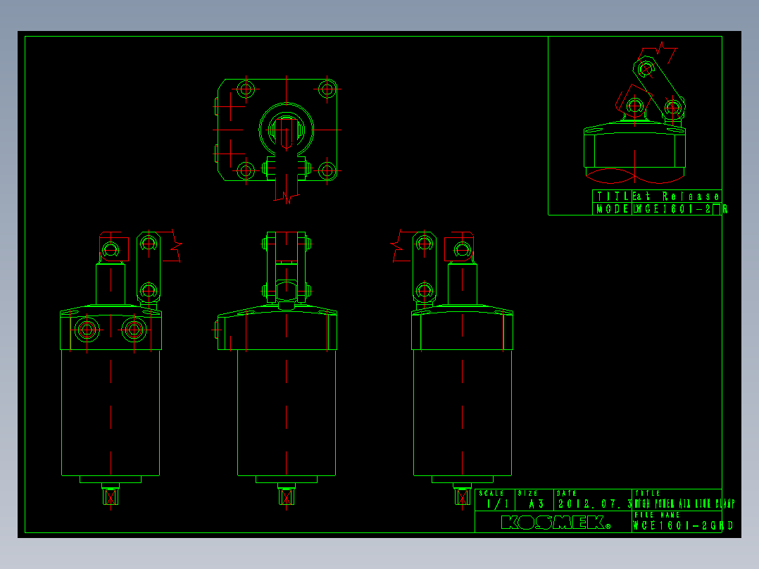 KOSMEKWCE1601-2GRD多系列多零件图纸模型多系列多零件图纸模型