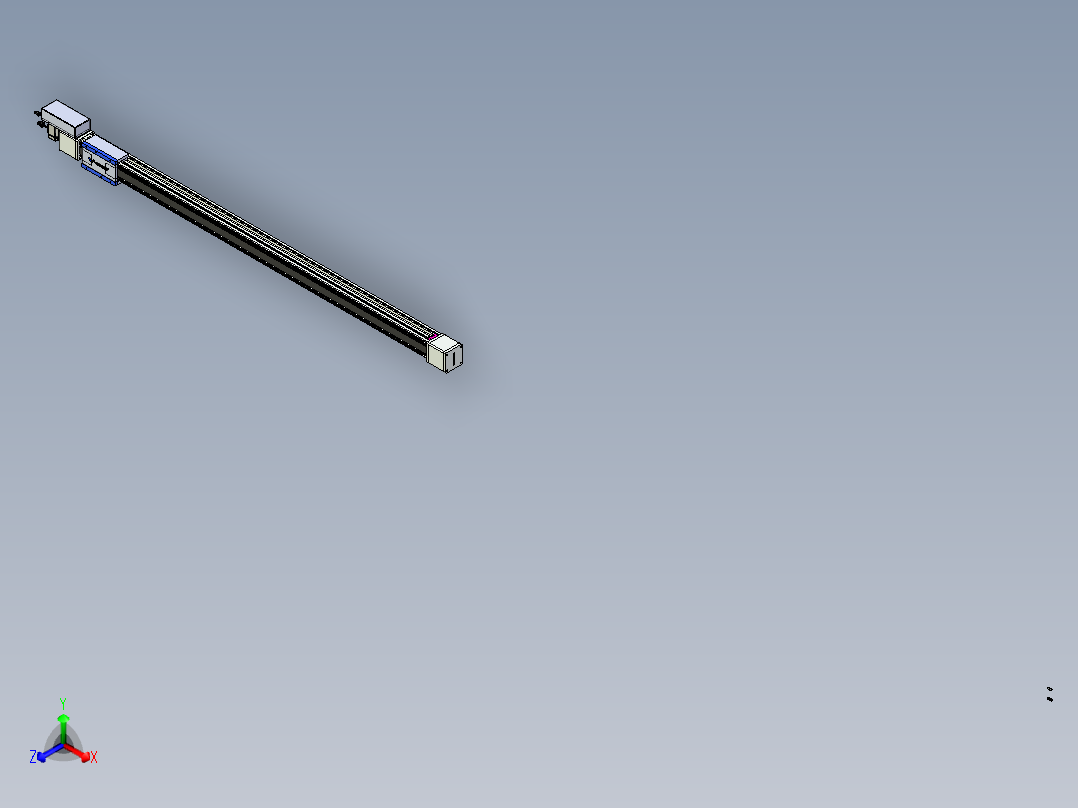 威洛博LB.GB同步带传动--欧规系列GB8-L96-S1650-BR-P40正等轴测图