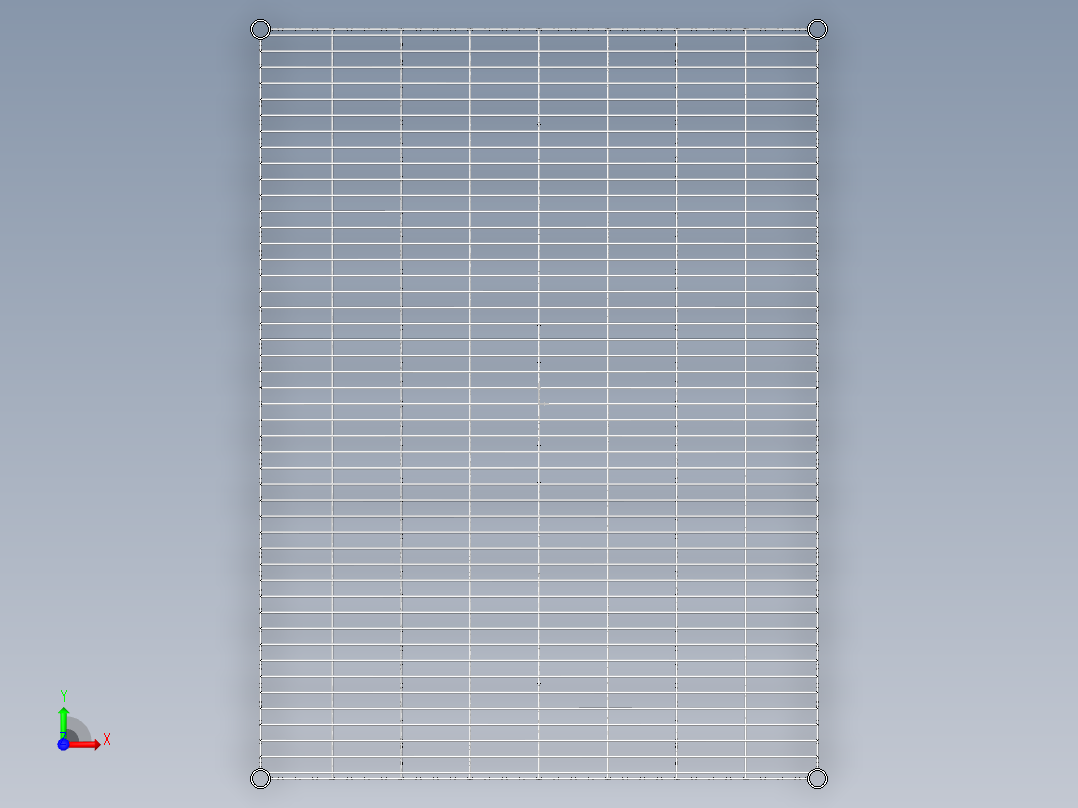 镀铬货架手推车货架前视图