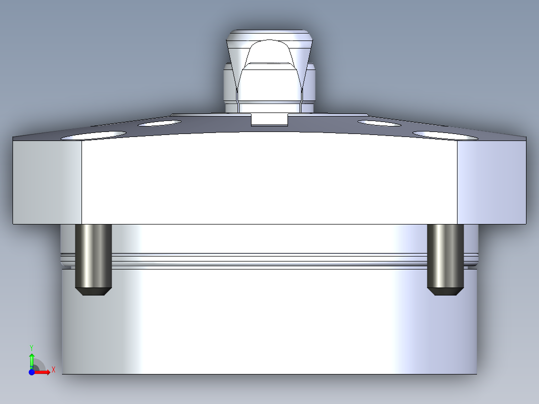 KOSMEKSWH2130-G多系列多零件图纸模型前视图