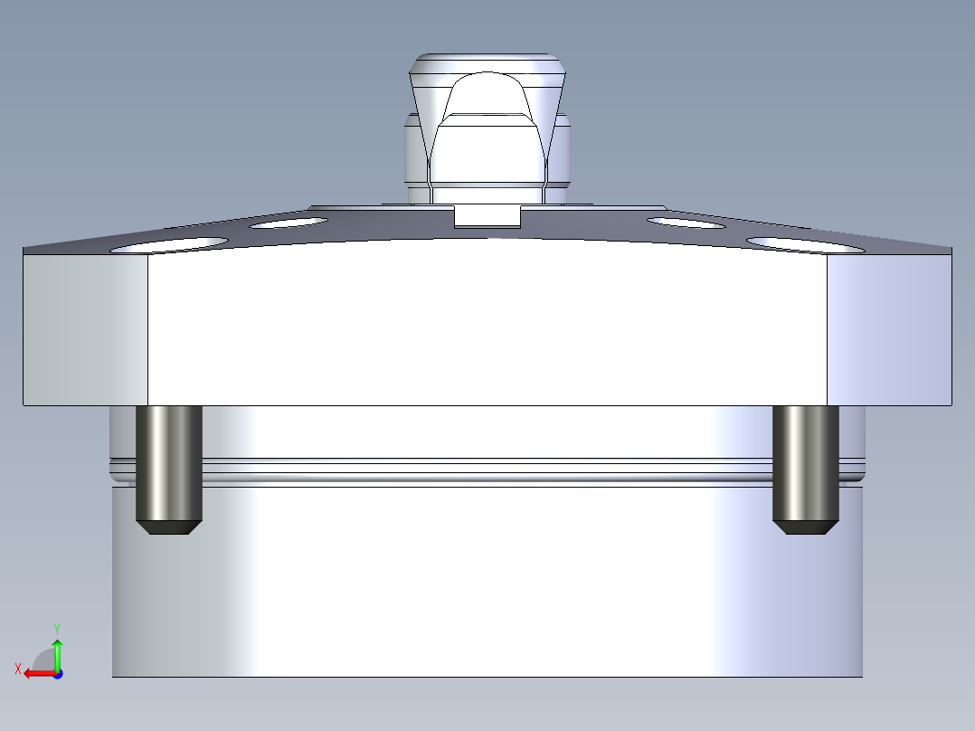 KOSMEKSWH2130-G多系列多零件图纸模型后视图