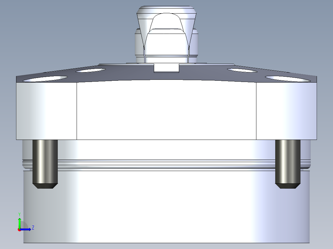 KOSMEKSWH2130-G多系列多零件图纸模型左视图
