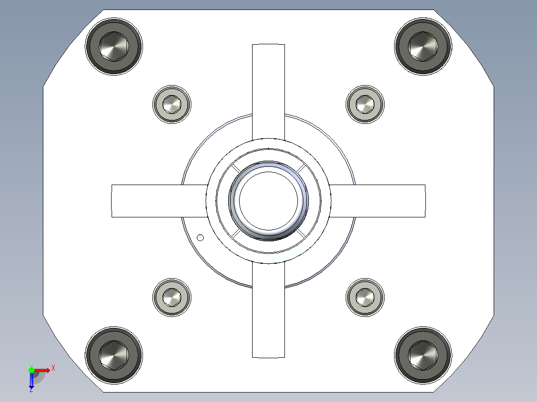 KOSMEKSWH2130-G多系列多零件图纸模型俯视图