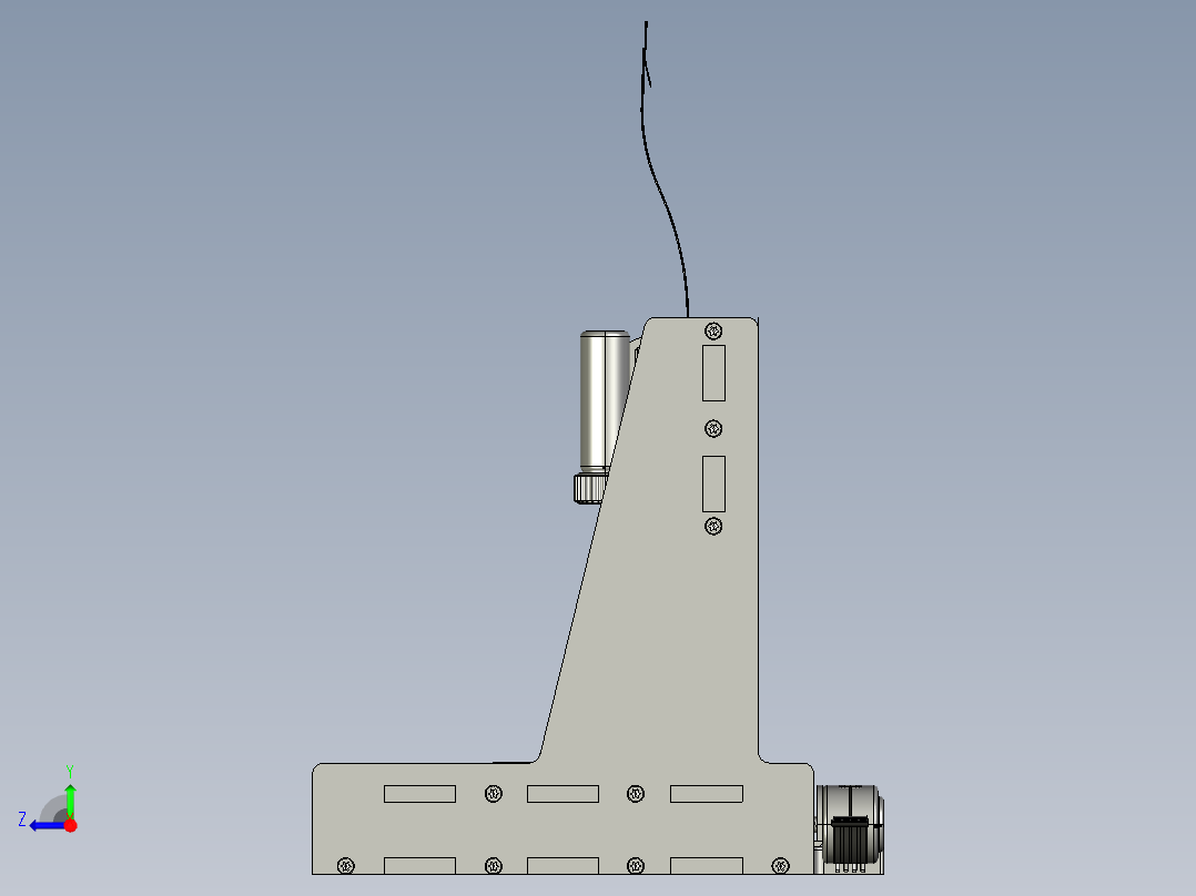 微型激光雕刻机右视图