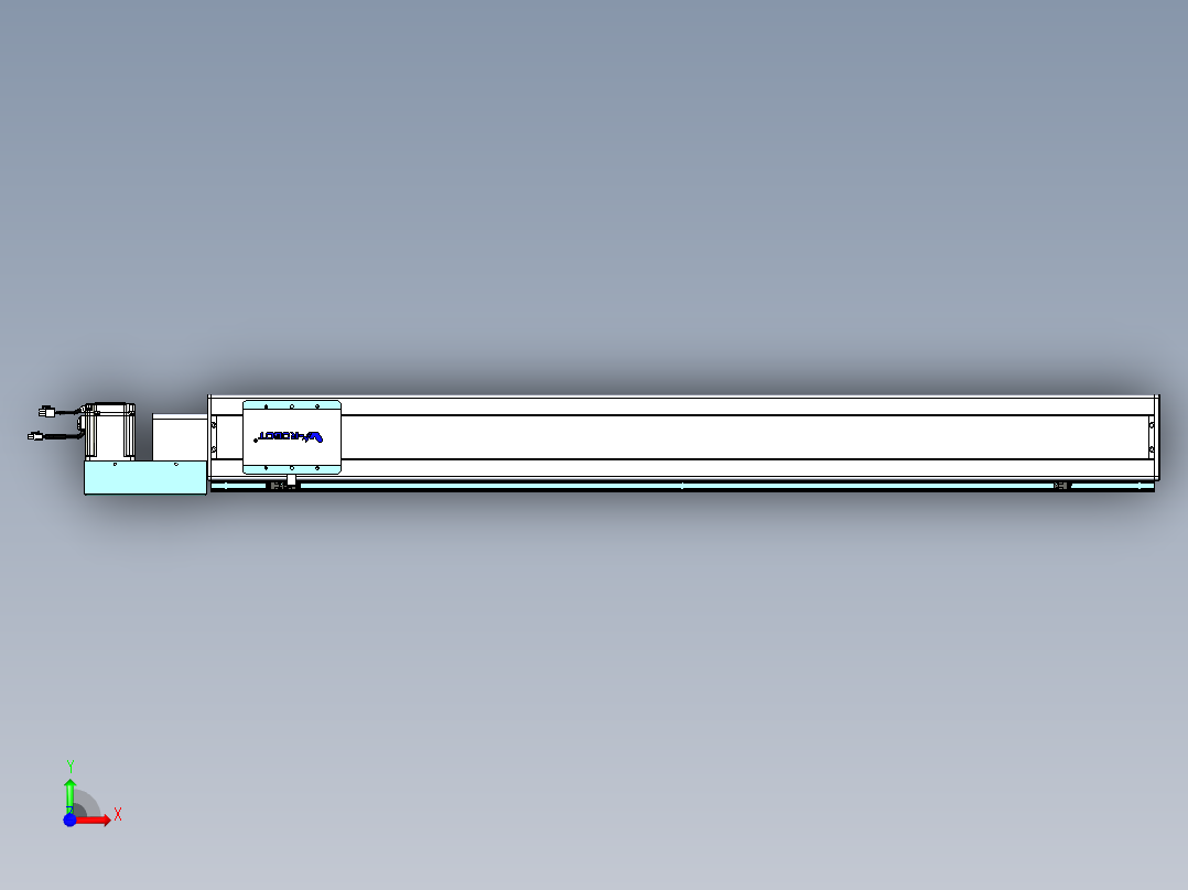 威洛博VBC同步带传动一无尘环境VBC14-L45-S1250-BL-ZP75-C3前视图