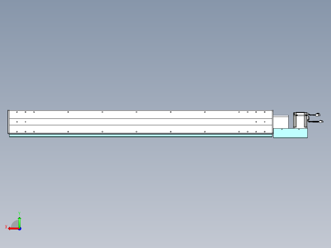 威洛博VBC同步带传动一无尘环境VBC14-L45-S1250-BL-ZP75-C3后视图