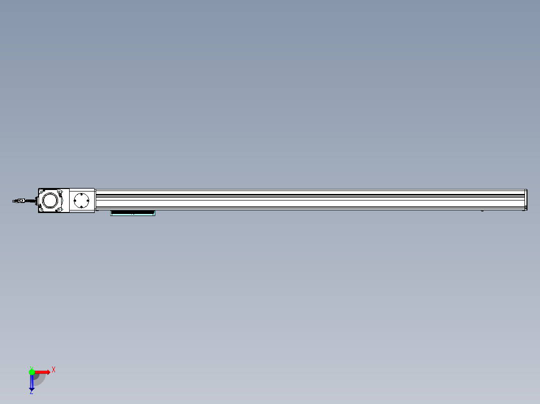 威洛博VBC同步带传动一无尘环境VBC14-L45-S1250-BL-ZP75-C3俯视图