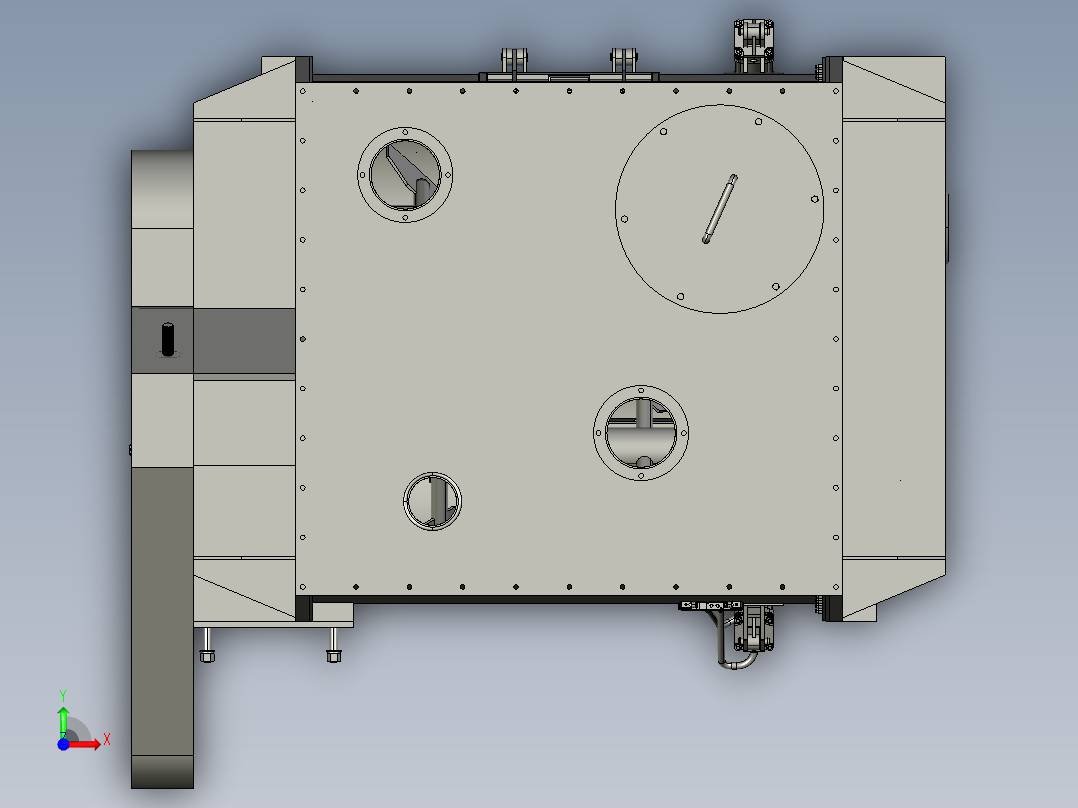 2000L无重力混合机前视图
