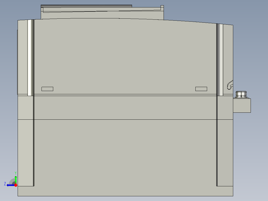 变频器 MCADID0000909_3D-CAD右视图