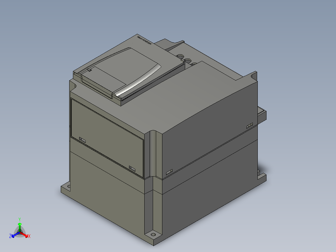 变频器 MCADID0000909_3D-CAD正等轴测图
