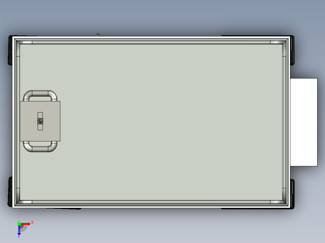 剪叉式升降机3D模型俯视图