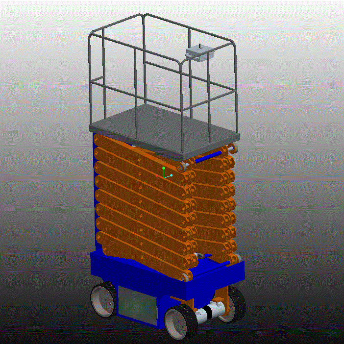 剪叉式升降机3D模型