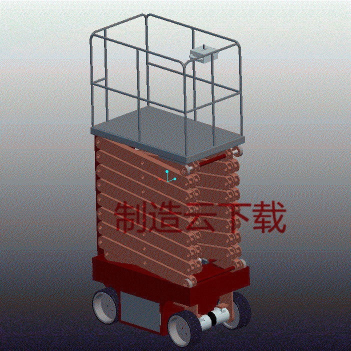 剪叉式升降机3D模型