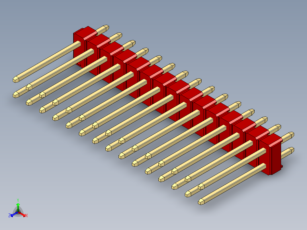 彩色公头100mil（2.54mm）系列-DS1021_red_2x15p_100mil_Type5_rev1.0
