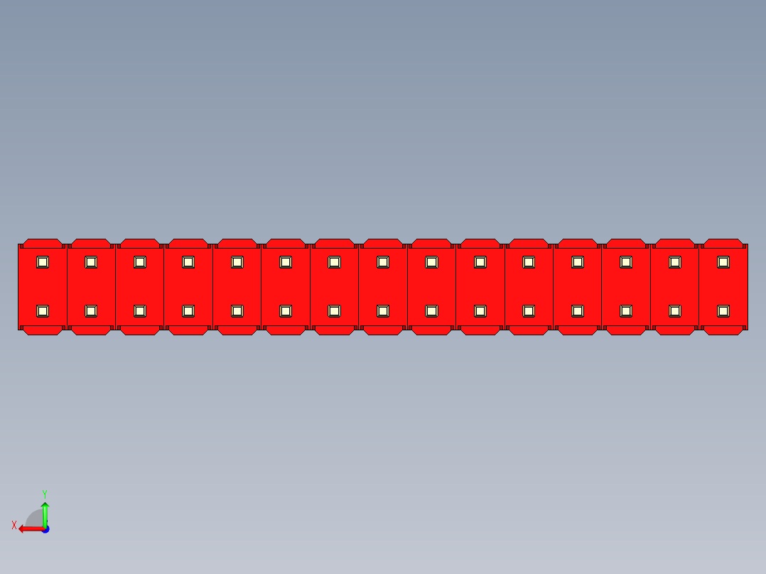 彩色公头100mil（2.54mm）系列-DS1021_red_2x15p_100mil_Type5_rev1.0后视图
