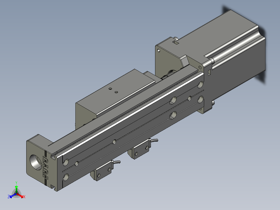 模组FSK40J-C7L10-E50-BC-B57正等轴测图