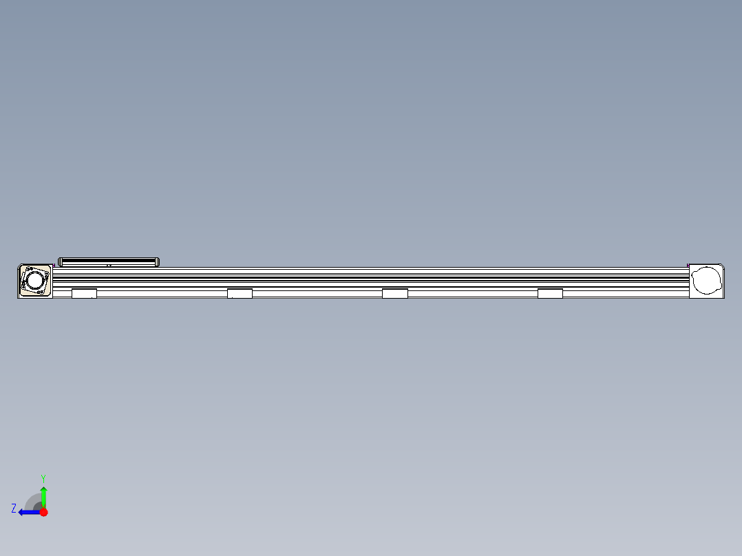 同步带滑台-欧规B8-L176-S1350-L-ZP40-D3-N5右视图