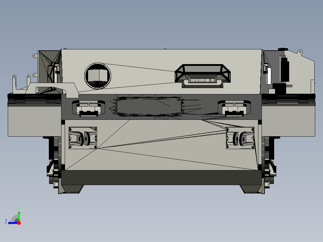 Panzer IV四号中型坦克1比16模型3D打印图纸 STL格式右视图