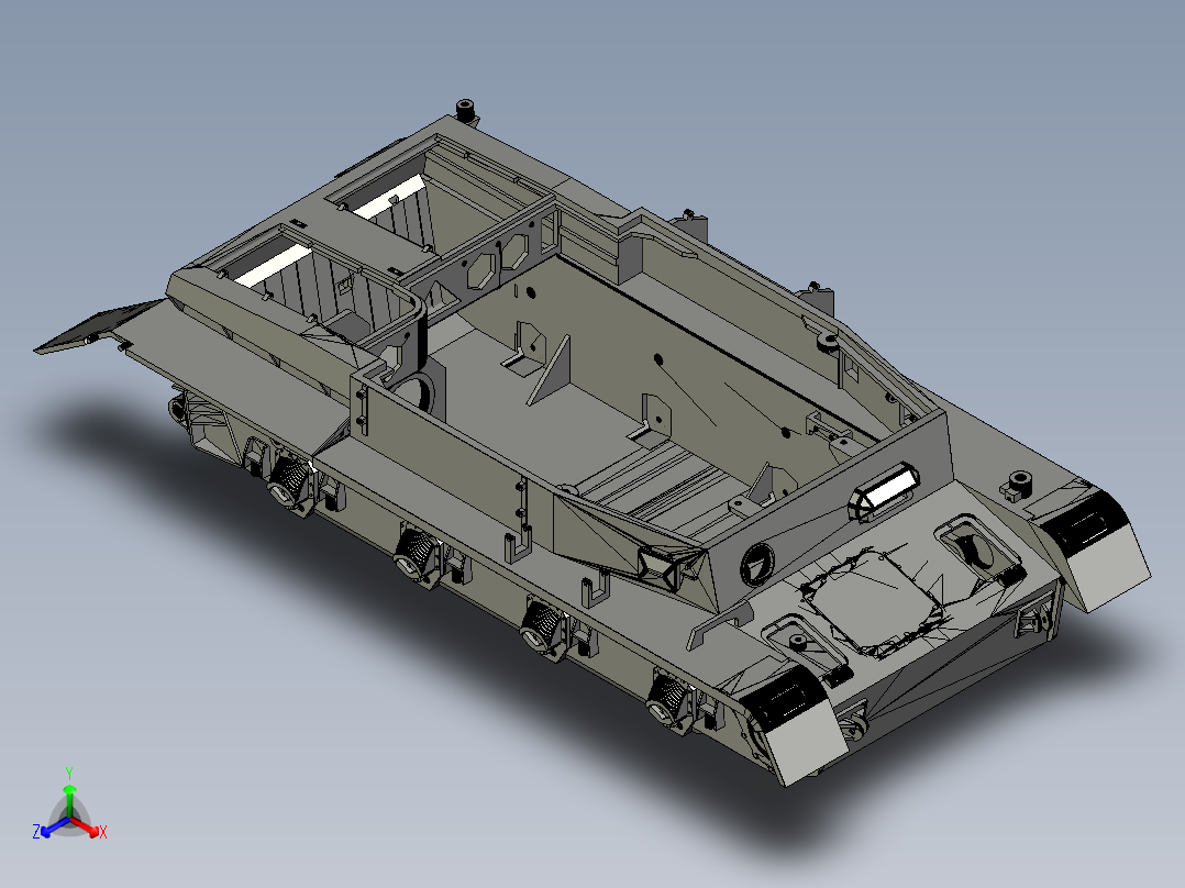 Panzer IV四号中型坦克1比16模型3D打印图纸 STL格式正等轴测图
