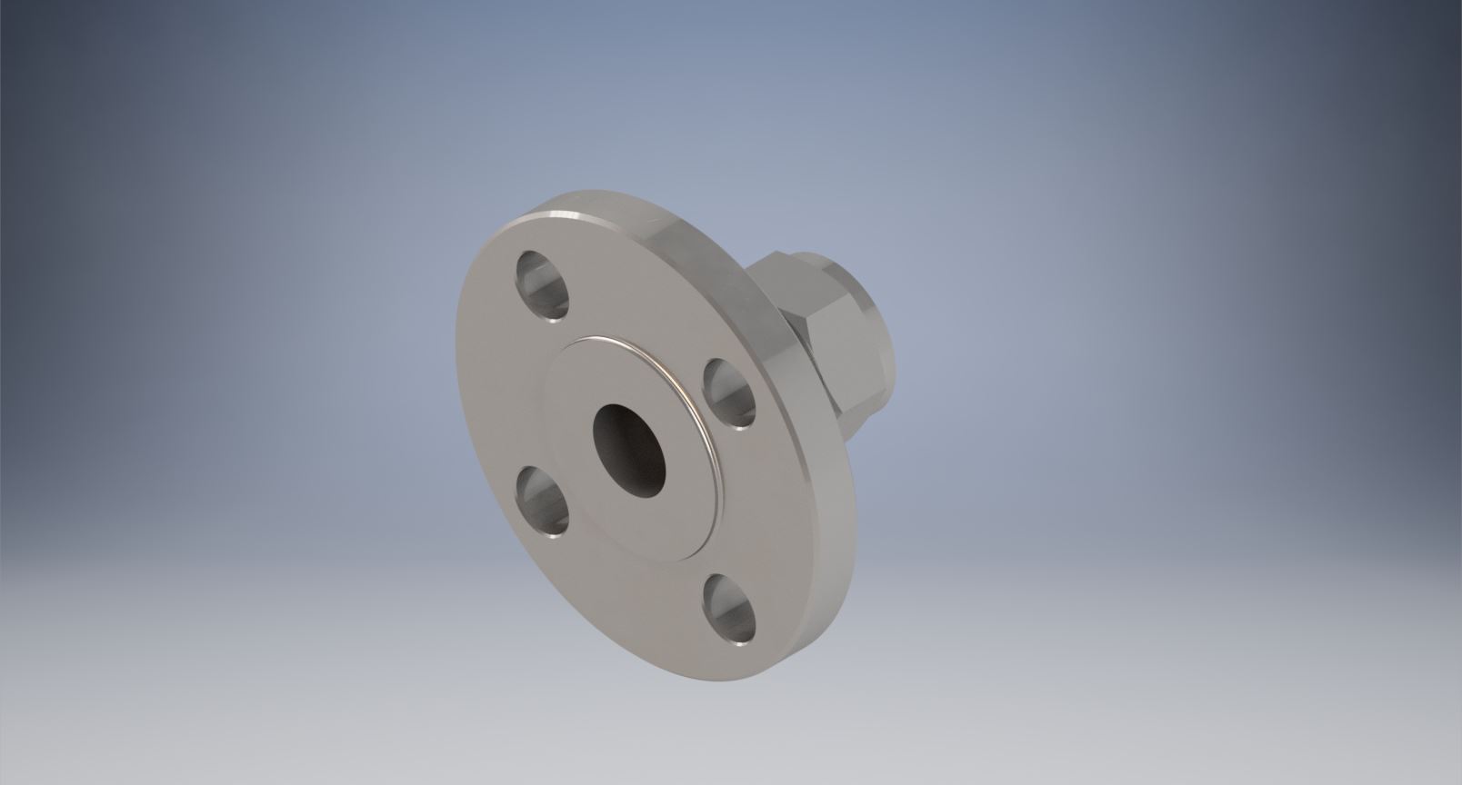 不锈钢ANSI法兰适配器，1英寸。世伟洛克卡套管接头，NPS 1英寸