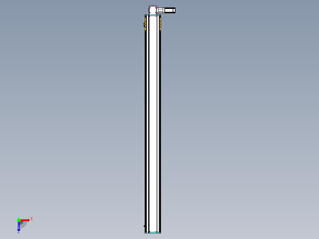 东锦同步带传动-直线滑台模组DH170B-L150-S2050-BL-P400W-C3俯视图