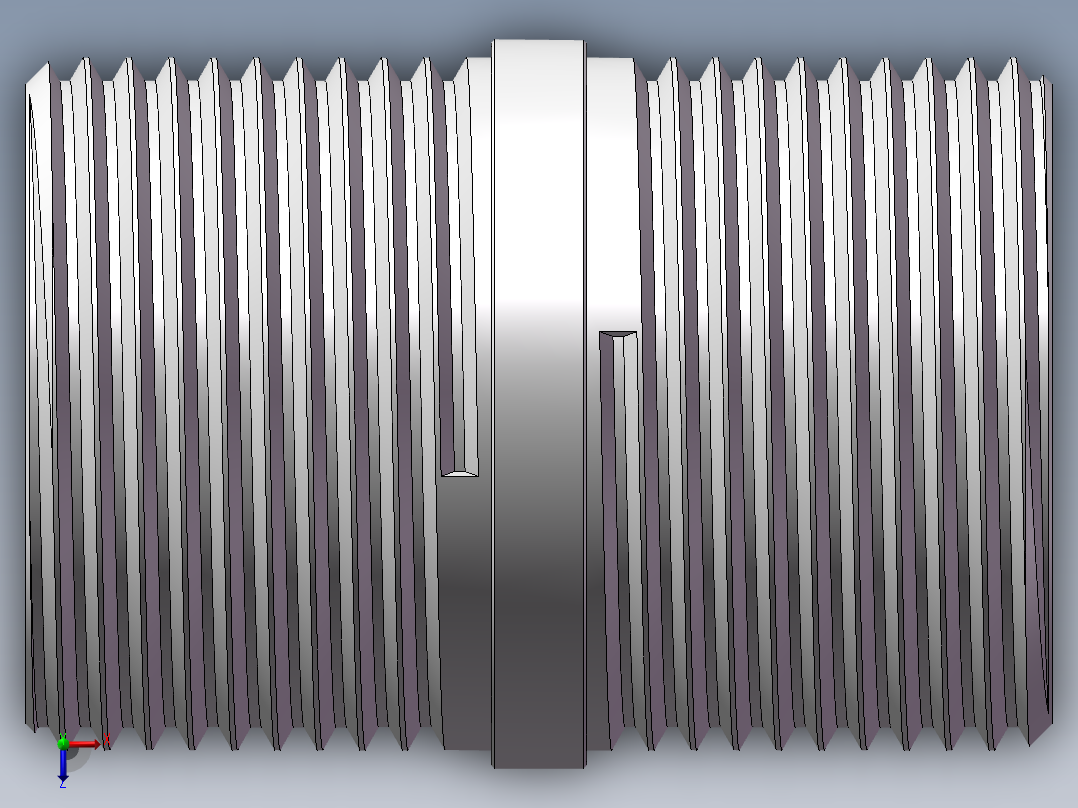 对丝-圆边等径 DN20俯视图