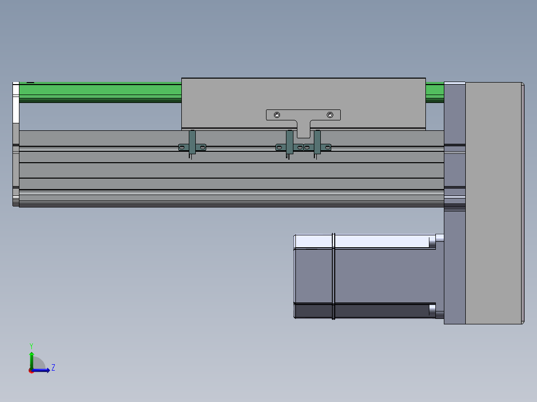 MTH丝杆半封闭模组MTH22-BM-750W左视图