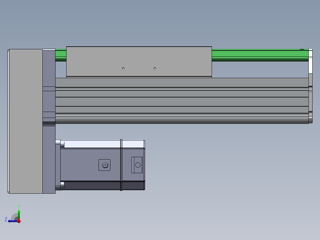 MTH丝杆半封闭模组MTH22-BM-750W右视图