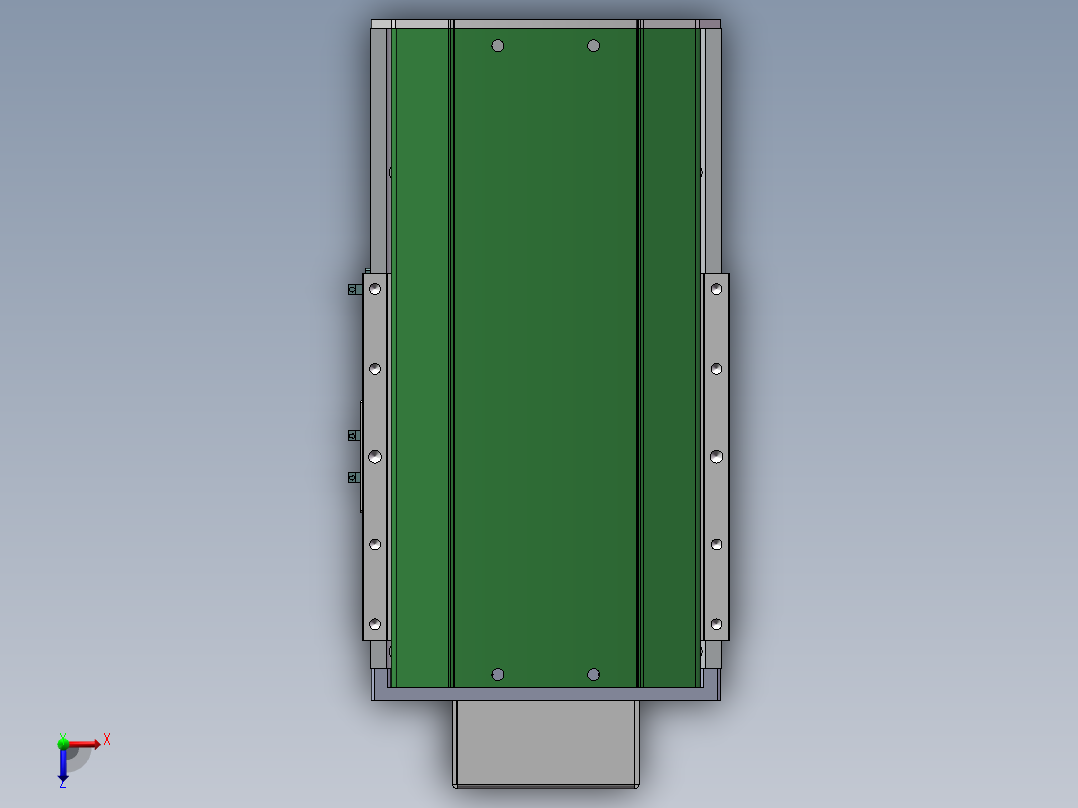 MTH丝杆半封闭模组MTH22-BM-750W俯视图