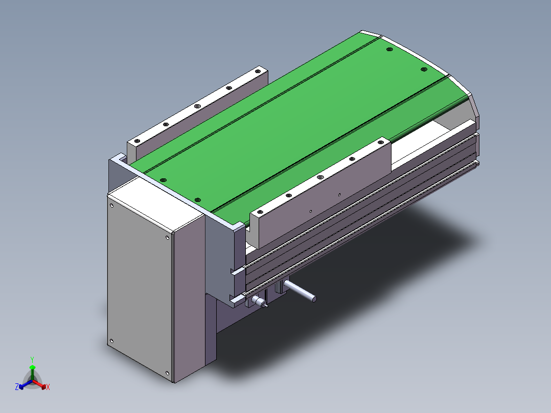 MTH丝杆半封闭模组MTH22-BM-750W正等轴测图