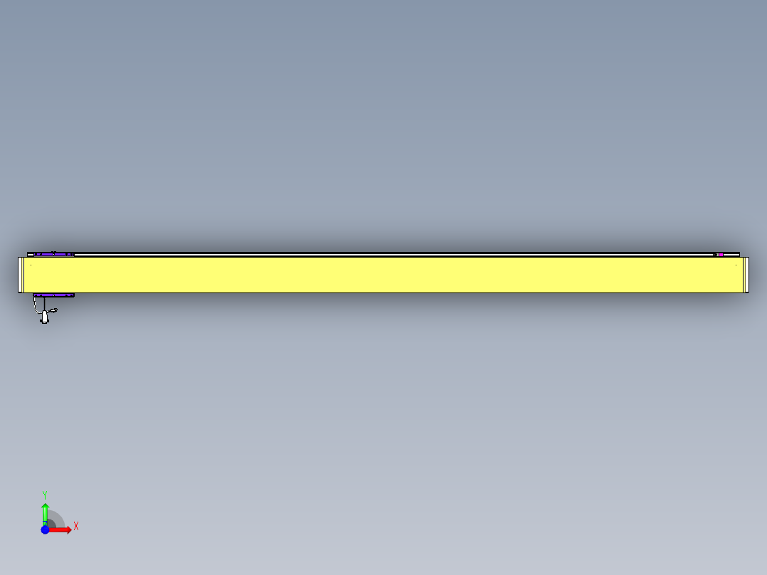 威洛博VL系列直线电机模组-VL14S2-S2600前视图