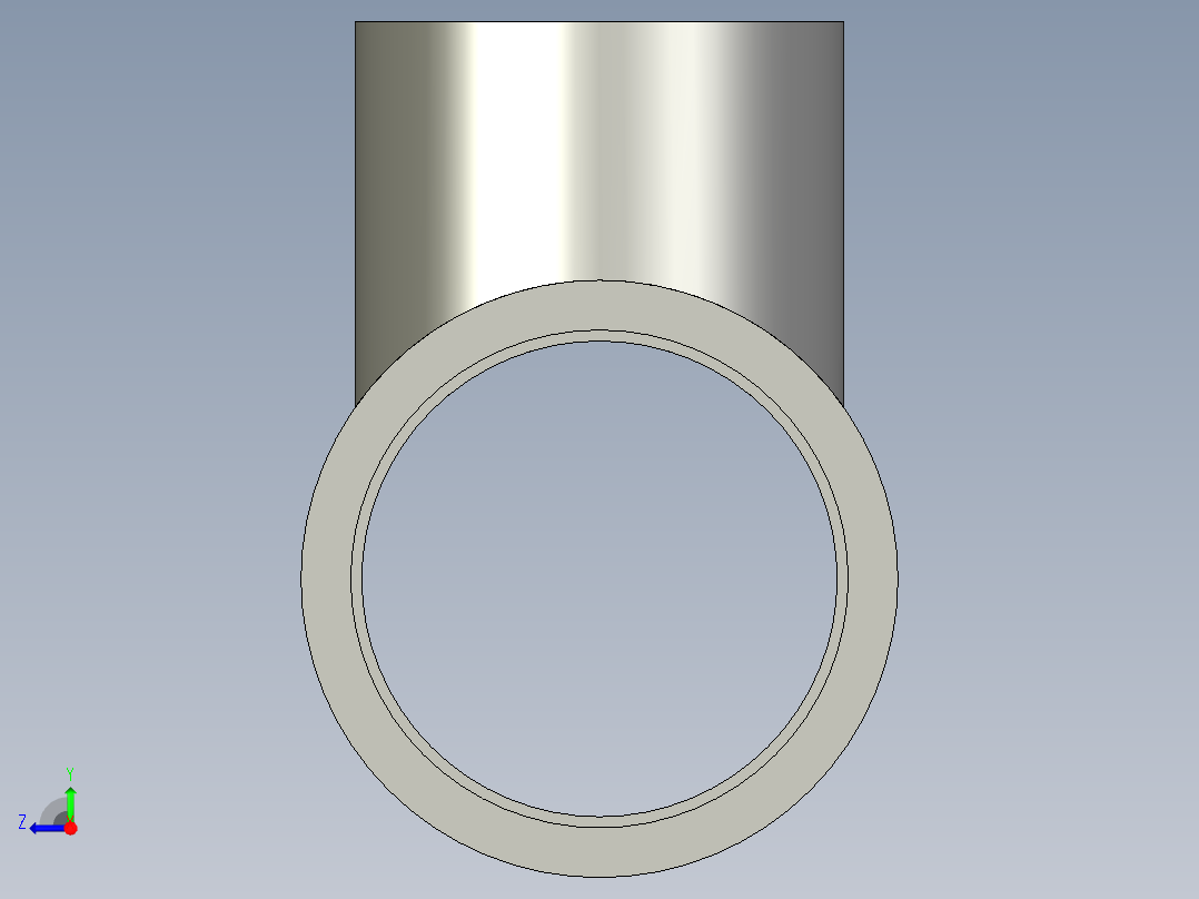 船舶管路系统SeaCor_Molded_ReducingTee_SxSxS_37J101251_2in x 1.5in右视图