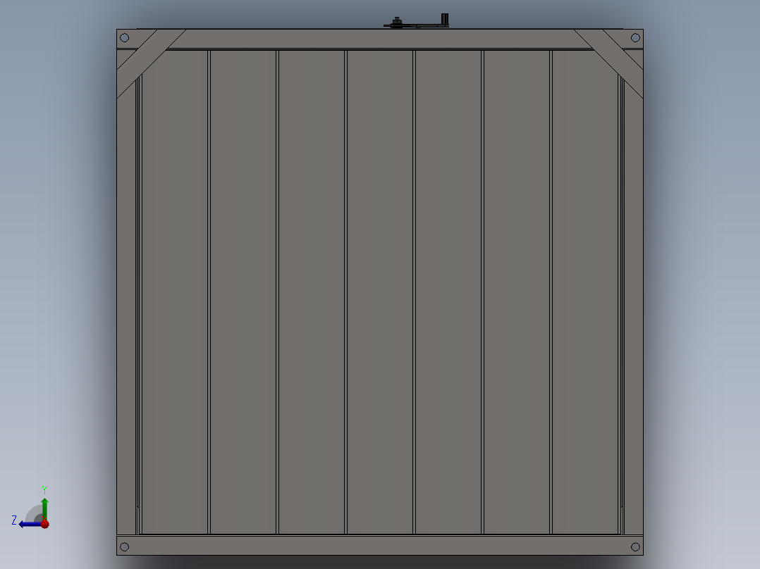 汽车喷漆房右视图