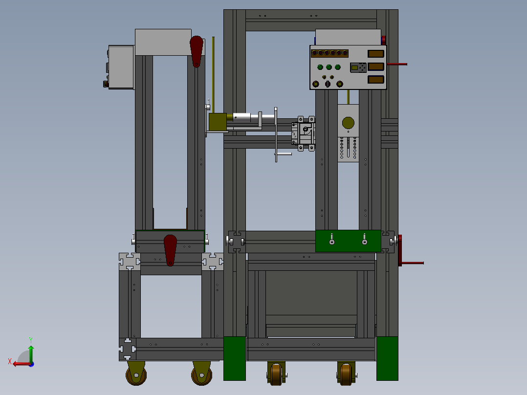 开关齿轮耐久性试验机后视图