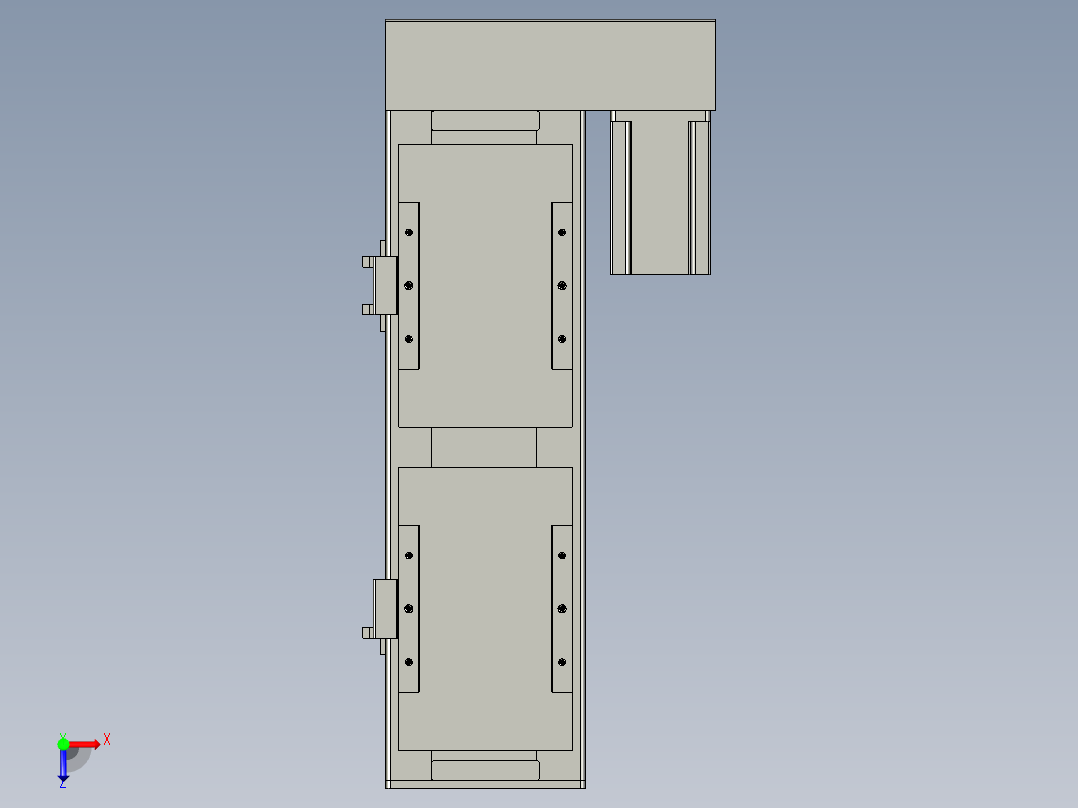 直线模组WG-LHC12-S150-R设计图纸俯视图