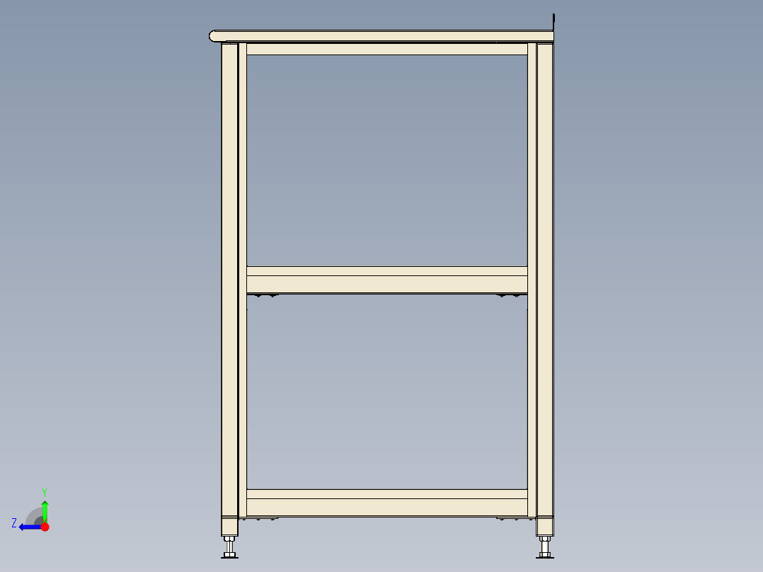 金属板餐桌右视图