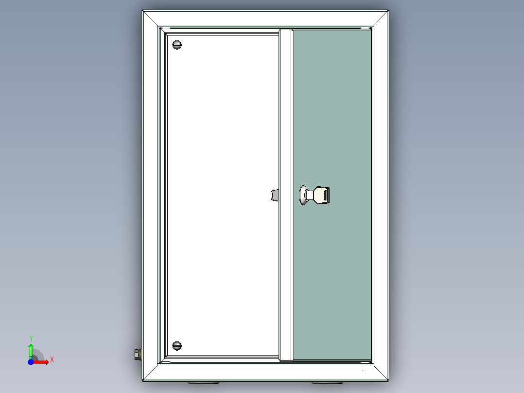 电器柜 电控柜 (127) 机械设计素材前视图