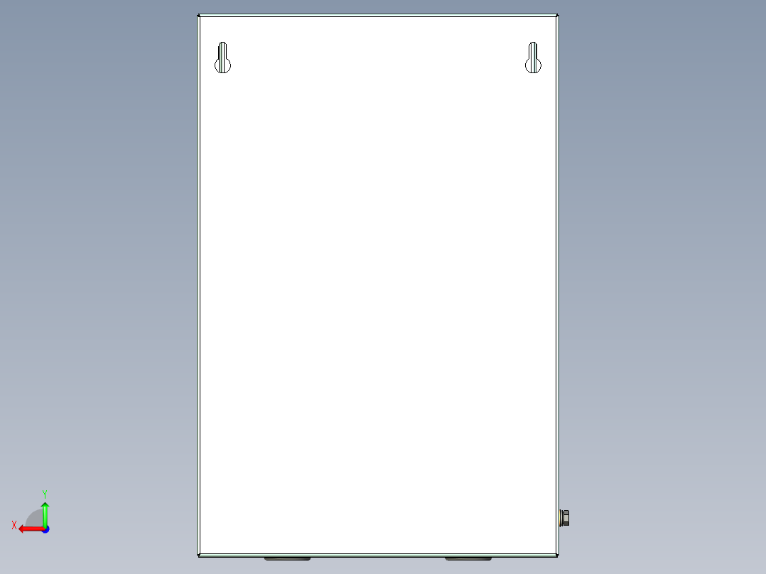 电器柜 电控柜 (127) 机械设计素材后视图