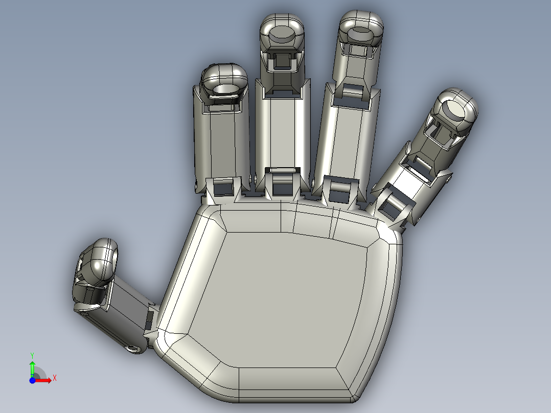 仿生机械手 (4)前视图