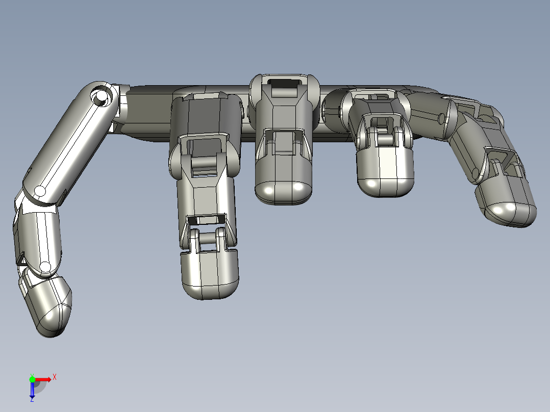 仿生机械手 (4)俯视图