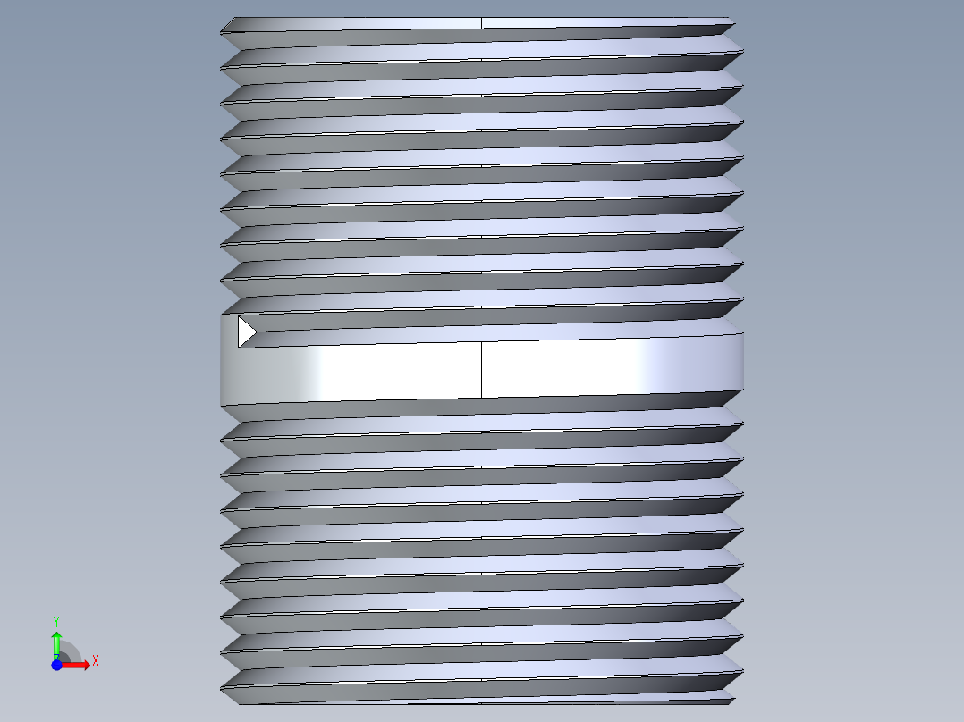 CPVC管件33-Sch80_Nipple_MPTxMPT_9861-104_0.75in x Close前视图