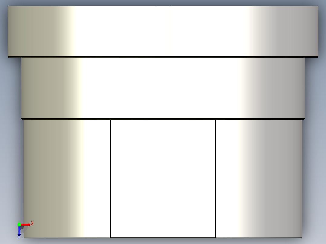 16QBFX 女性在a316l不锈钢螺纹管接头俯视图