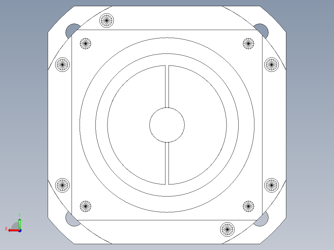 直齿孔PLX142-L1 22-110-145-M8.stp后视图