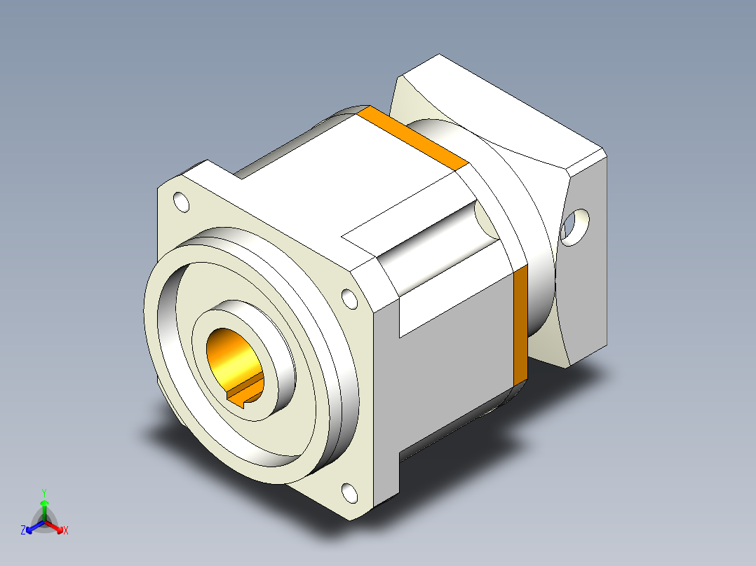 直齿孔PLX142-L1 22-110-145-M8.stp正等轴测图