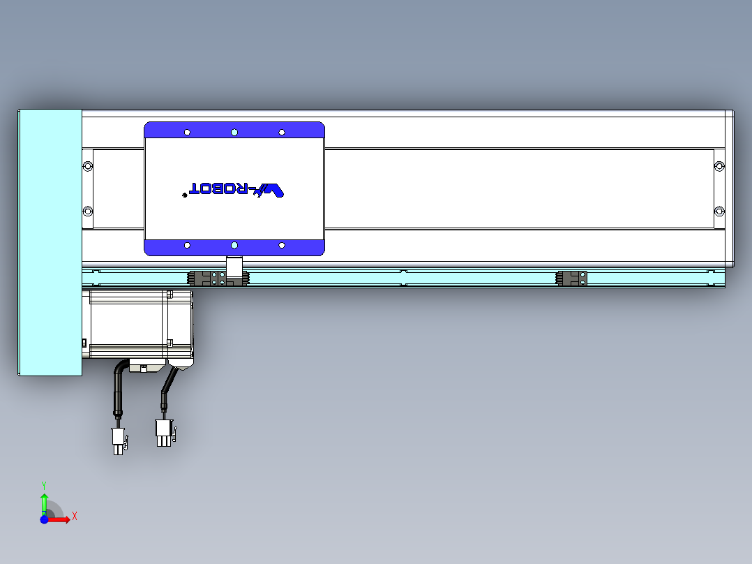 威洛博VC丝杆传动-无尘环境VC14-Lxx-C-S300-BL-ZP40-C3前视图