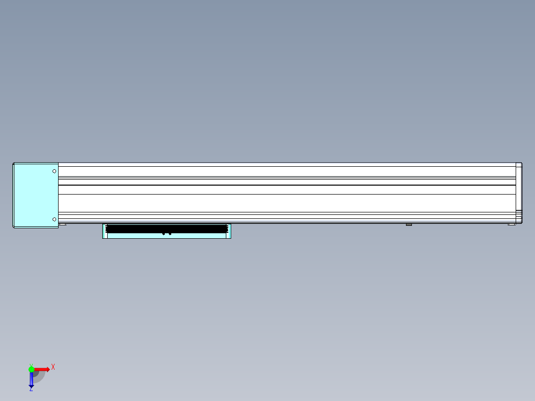 威洛博VC丝杆传动-无尘环境VC14-Lxx-C-S300-BL-ZP40-C3俯视图