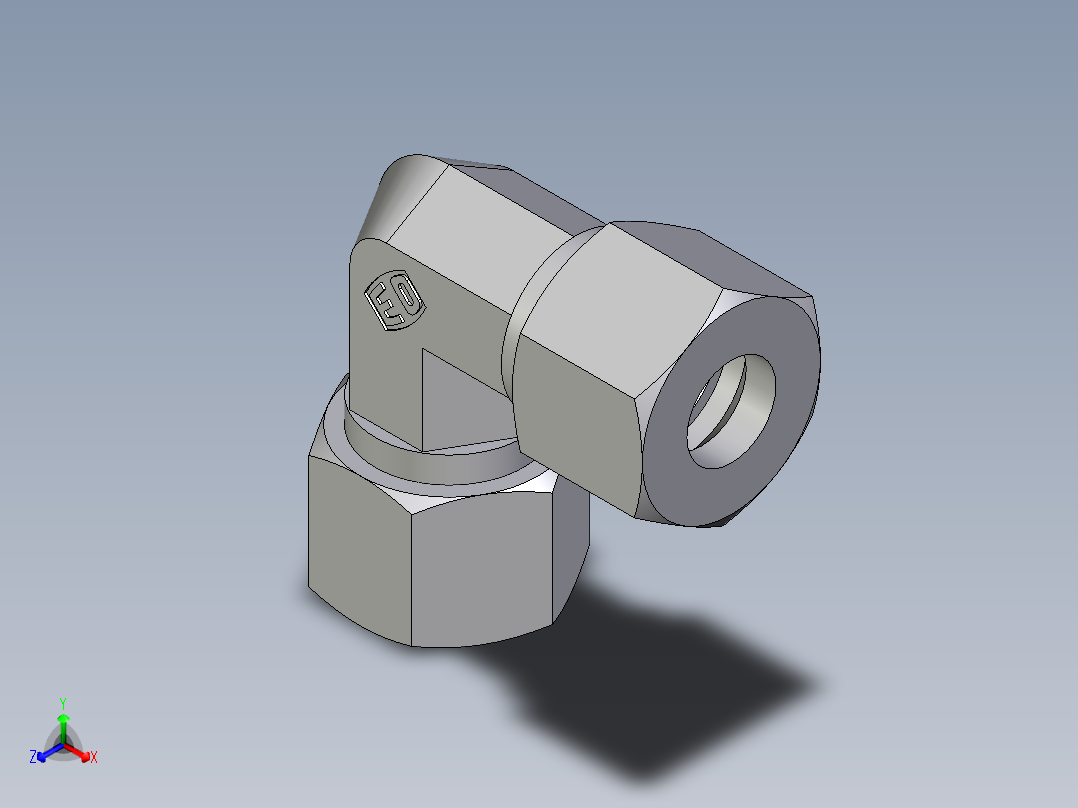 卡套式工业通用硬管接头EO_Union_elbow_W12S71